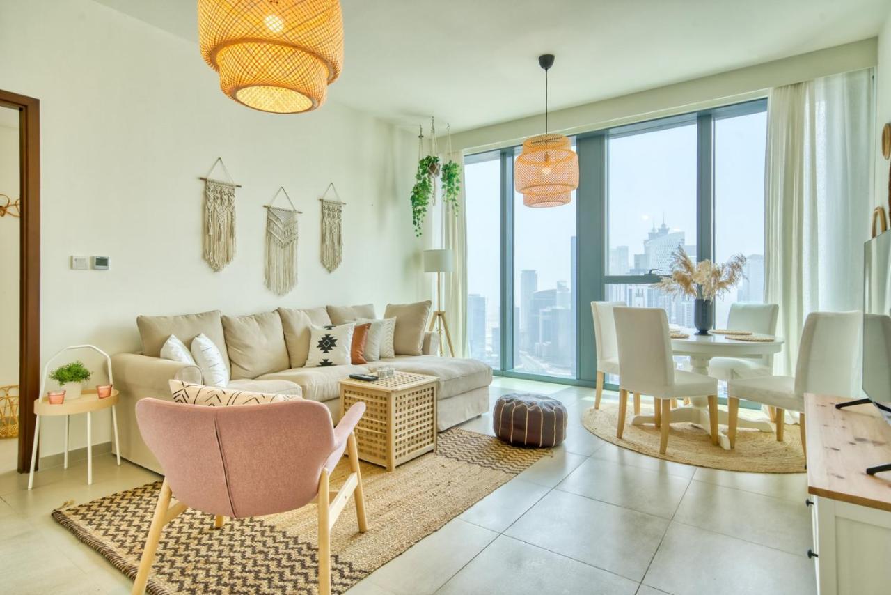Boho-Chic Cosy 1Br, Minutes To Burj Khalifa Apartment Dubai Ngoại thất bức ảnh