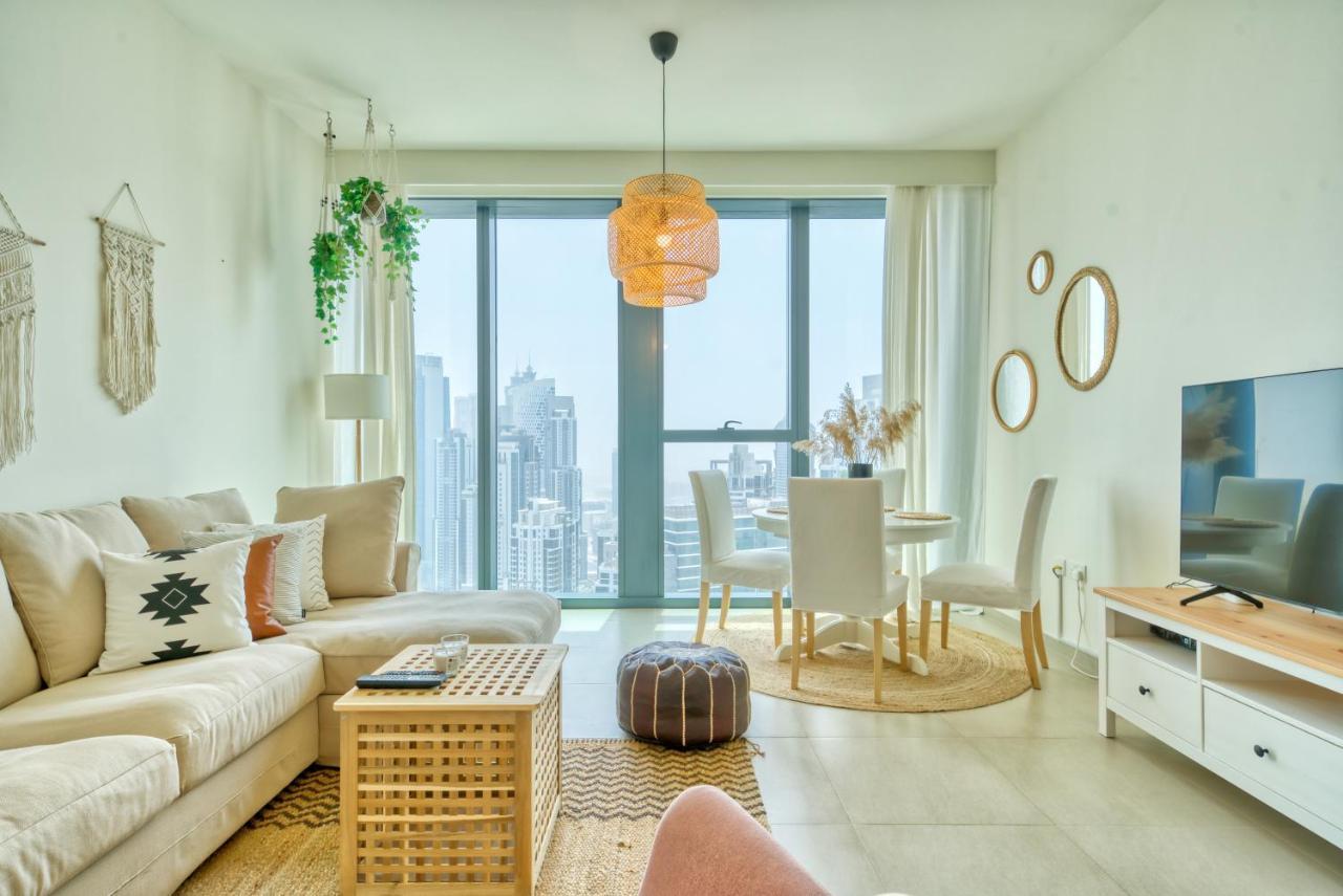 Boho-Chic Cosy 1Br, Minutes To Burj Khalifa Apartment Dubai Ngoại thất bức ảnh